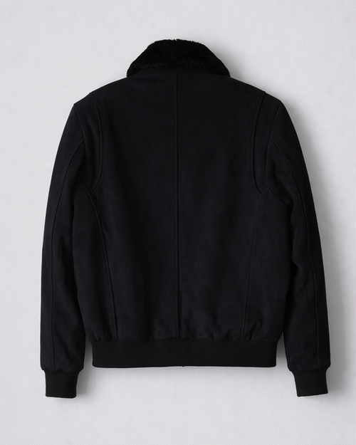 Suede Bomber Jacket